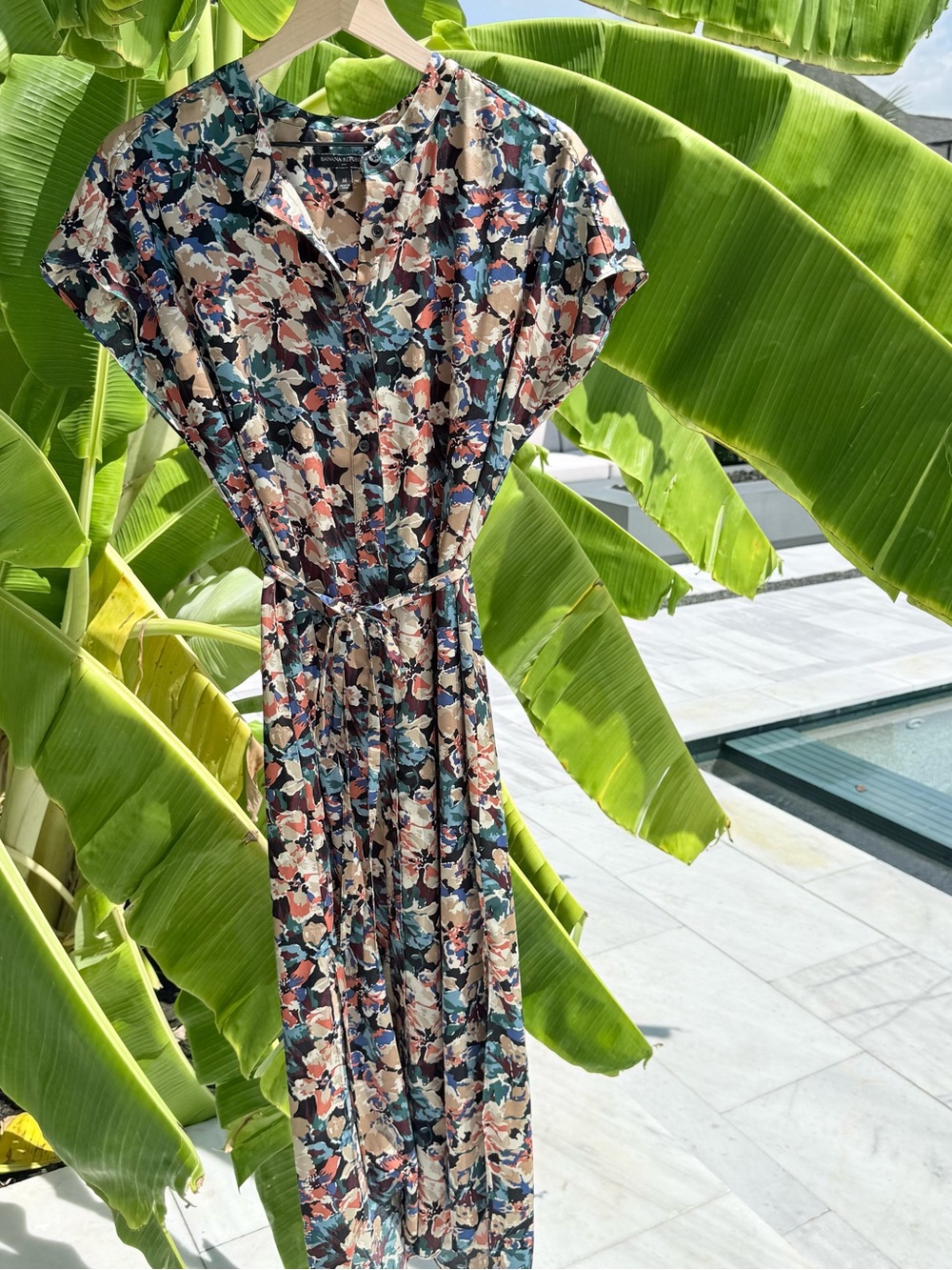 Banana Republic Flower Print Fall Dress